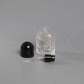 Атомайзер, 26мл, узорное стекло, черная крышка-купол 0_S280-26 BLACK
