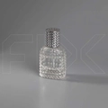 Атомайзер, 26мл, узорное стекло, серебристая крышка/пластик 0_S012-26 SILVER