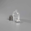 Атомайзер, 26мл, узорное стекло, серая крышка/металл 0_S297-26 GRAY