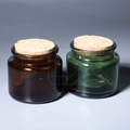Баночка для свечей, коричневое стекло, пробковая крышка, 100 мл 0_Z016-100 BROWN