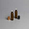 Флакон-роллер 10мл, коричневое стекло со стеклянным роликом (кратно 5) M100-10