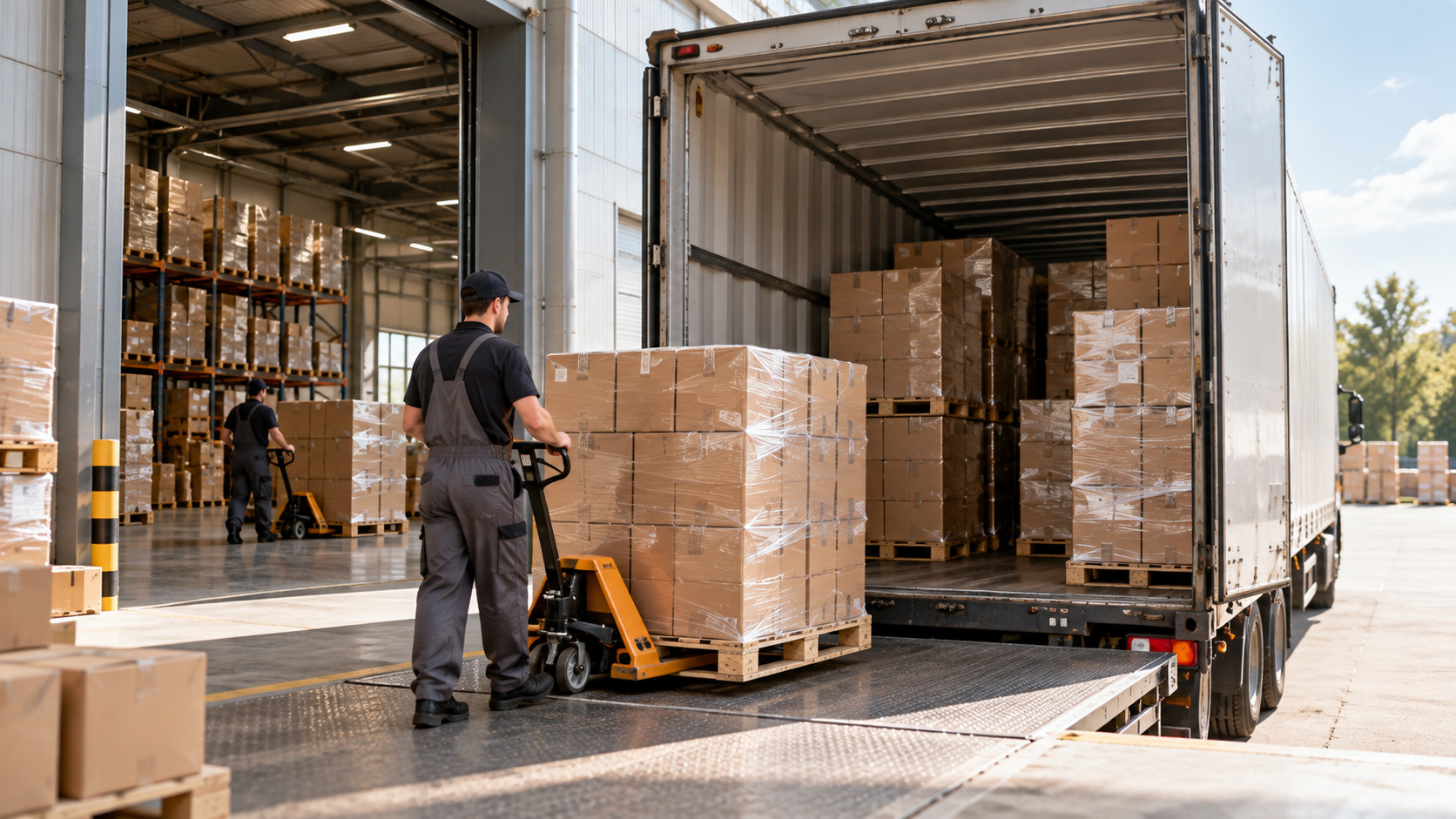 Груз, подготовленный к доставке в РФ